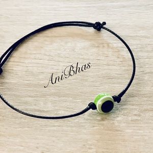 Evil Eye Protection Wax Cord Bracelet